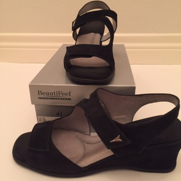 Beautifeel Shoes Black Nubuckeuc Dressy Comfort Sandals Poshmark